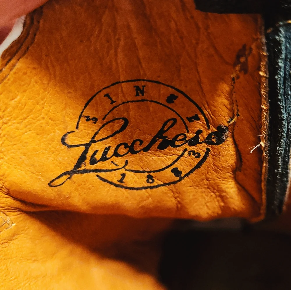 Lucchese Woman's Black Boots size 8B - Picture 15 of 16